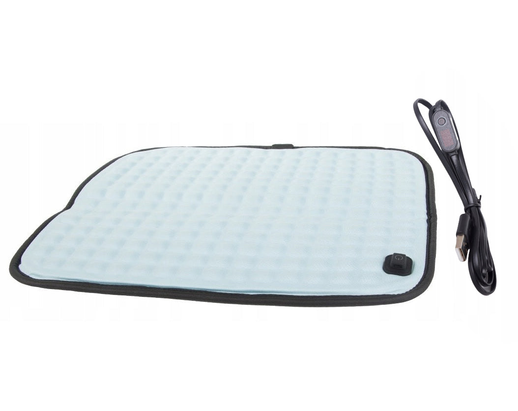 Perna insertie gel cu incalzire pentru scaun, Zola, 5 trepte de incalzire, regulator inteligent de temperatura, alimentat USB, 44x38,5 cm, blue Perna insertie gel cu incalzire pentru scaun, Zola, 5 trepte de incalzire, regulator inteligent de temperatura, alimentat USB, 44x38,5 cm, blue